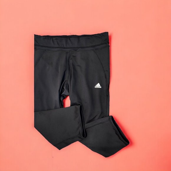 Adidas Black Climalite Crop/Capri Athletic Pants Women's Size XL - Picture 2 of 8